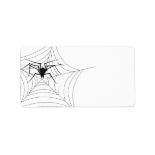 Etiqueta Halloween Spider