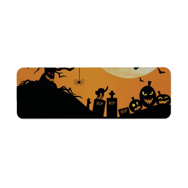 Etiqueta Halloween Spooky Fun (Frente)