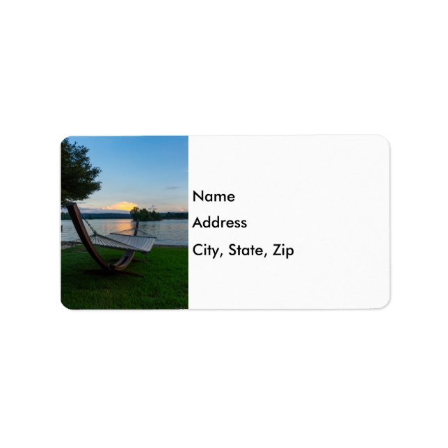 Etiqueta Hamaca escénica (Frente)