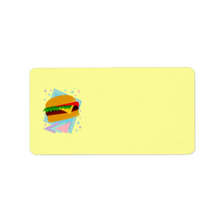 Etiqueta Hamburguesa Deliciosa Monada