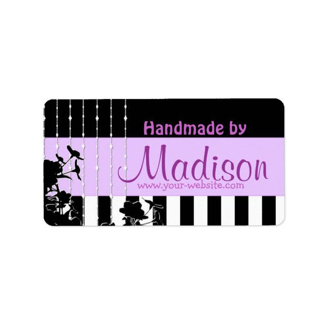 Etiqueta Handmade by - labels (Frente)