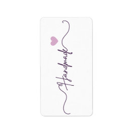 Etiqueta Handmade With Love Floral Small Business Packaging