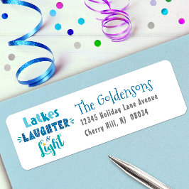 Etiqueta Hanukkah Latkes Laughter Light Nombre Personalizad