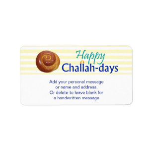Etiqueta Happy Challah-days Gift Tag