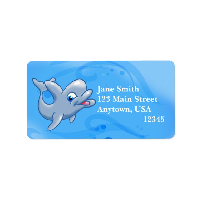 Etiqueta Happy Dolphin (Frente)