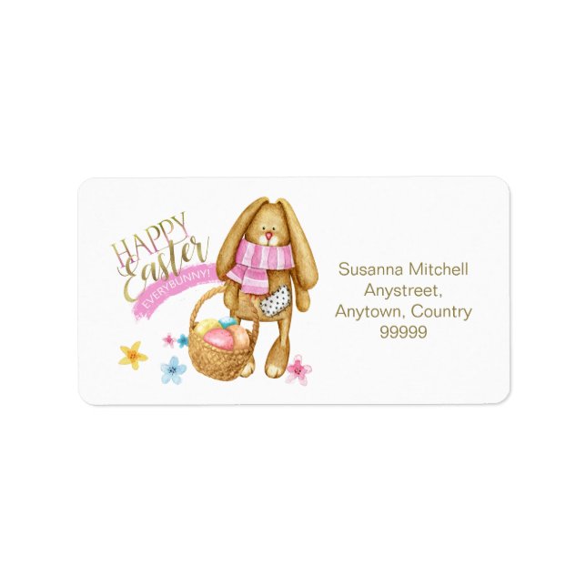 Etiqueta Happy Easter Everybunny ID640 (Frente)