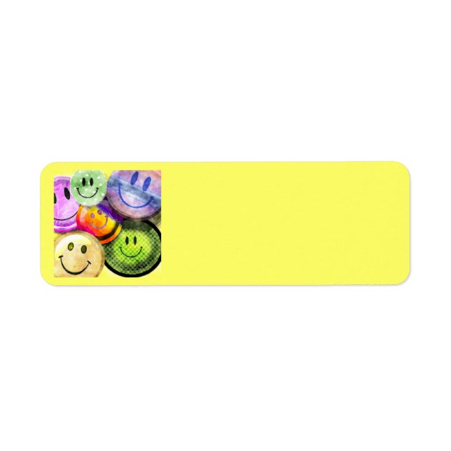 Etiqueta HAPPY FACTS Address Labels (Frente)