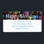 Etiqueta Happy Holidays ornaments Holiday Label<br><div class="desc">Add a special detail to your holiday letters! There are many different cards available,  so pick the design and wording you like. Browse the store or search for "portosabbianatalelabel".</div>
