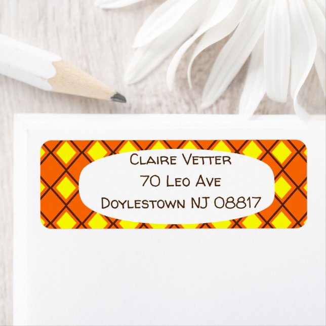 Etiqueta Harlequin de los años 70 (In situ)