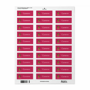 Etiqueta Harry Potter   Escudo de Gryffindor Dorado y Rojo