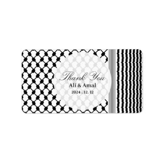 Etiqueta Hatta Keffiyeh Palestina Gracias Boda