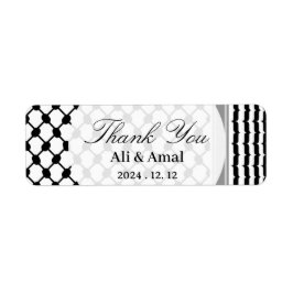 Etiqueta Hatta Keffiyeh Palestina Gracias Boda