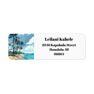 Etiqueta Hawaii Kai Honolulu Oahu Hawaii Dirección de Retor