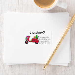 Etiqueta He mudado Navidades Scooter label