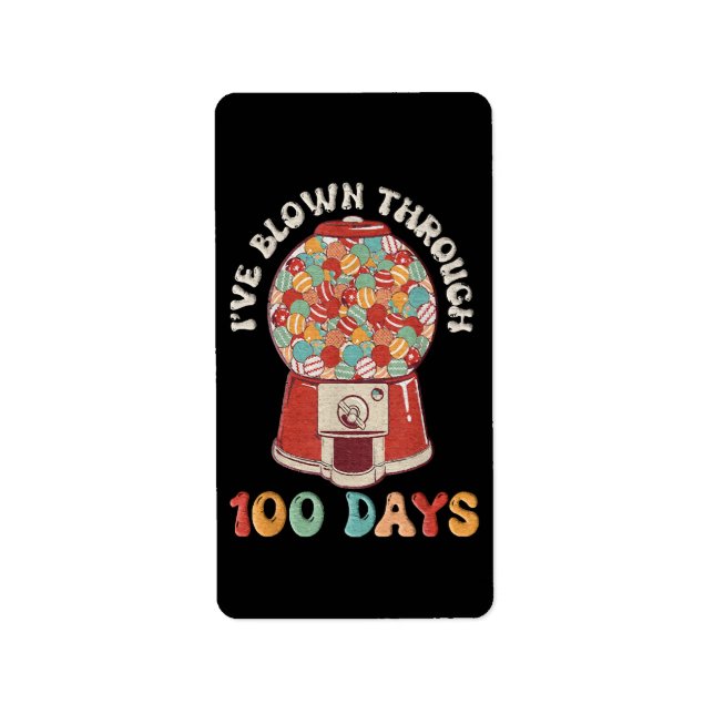 Etiqueta He superado 100 días (Frente)