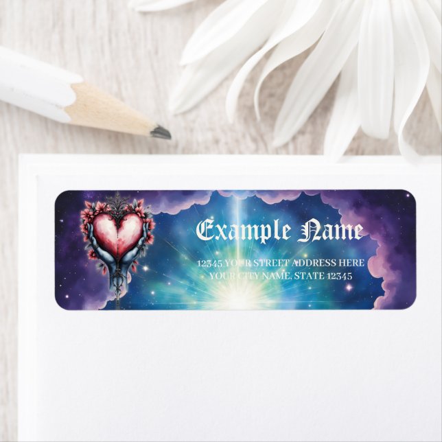 Etiqueta Heart of Quiet Magic. (In situ)