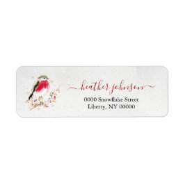 Etiqueta Hearthlight Notes Robin de Invierno Personalizado