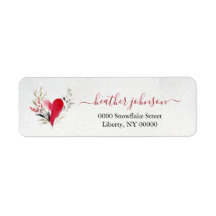 Hearthlight Notes Winter Cozy Heart Personalized