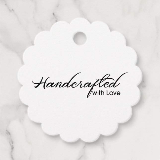 Etiqueta hecha a mano con amor (Anverso)