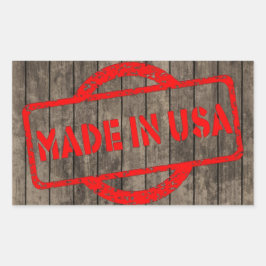 etiqueta hecha en usa