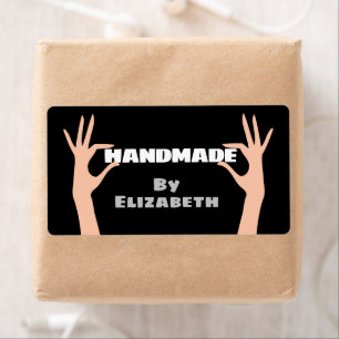 Etiqueta Hecho a mano por usted