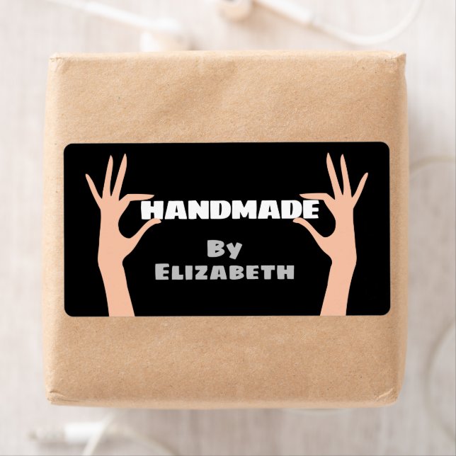 Etiqueta Hecho a mano por usted (In situ)