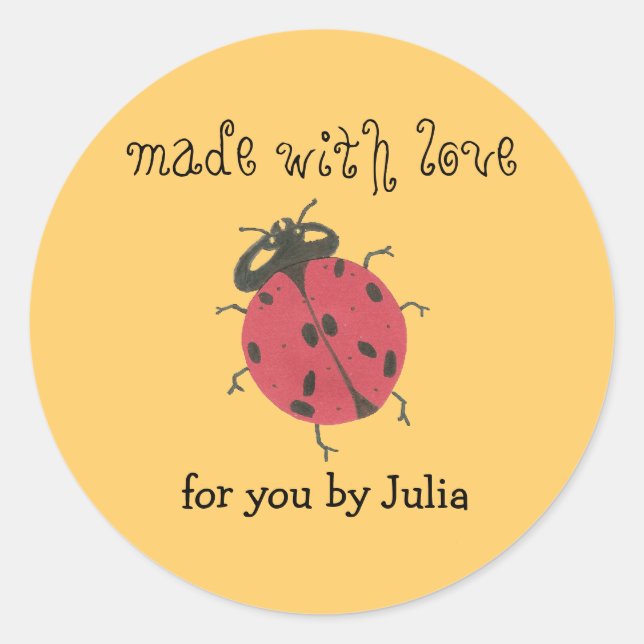 Etiqueta "Hecho con amor" (Anverso)