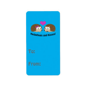 Etiqueta Hedgehugs and Kisses Hedgehog Love