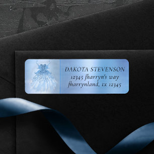 Etiqueta Helado de ala de hadas   Dirección Frost Blue Shee