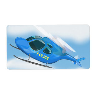 Etiqueta Helicóptero de la policía