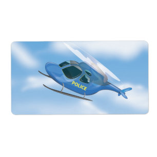 Etiqueta Helicóptero de la policía