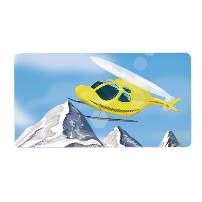 Etiqueta Helicóptero de rescate (Frente)