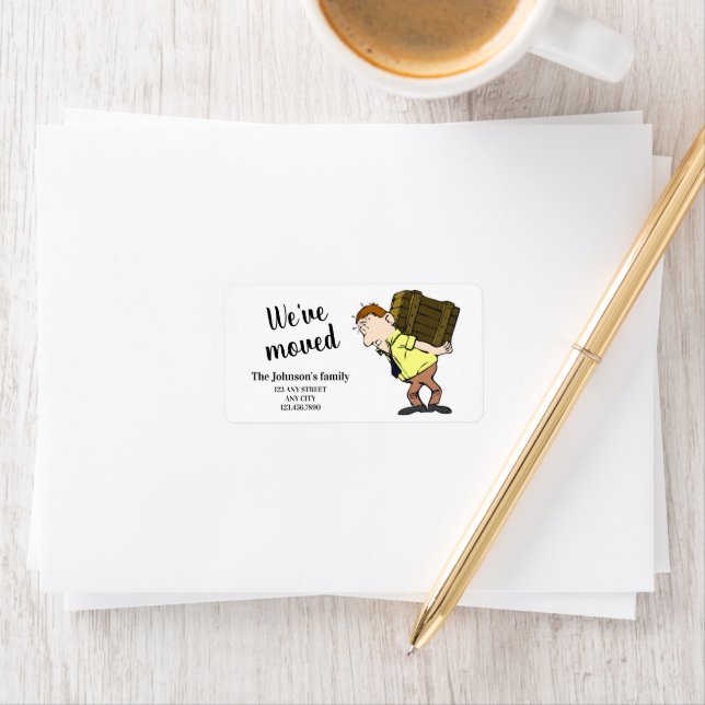 Etiqueta Hemos cambiado de dirección (In situ)