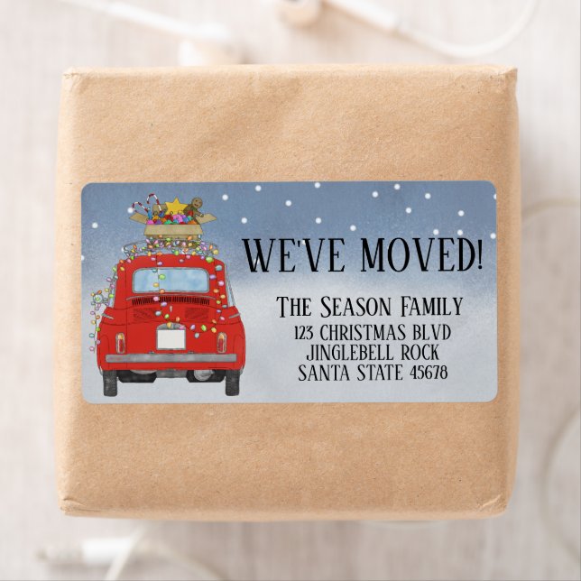 Etiqueta Hemos movido a Fiat 500 Navidades String Lights (In situ)