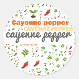 ETIQUETA HERB WORD - CAYENNE PEPPER