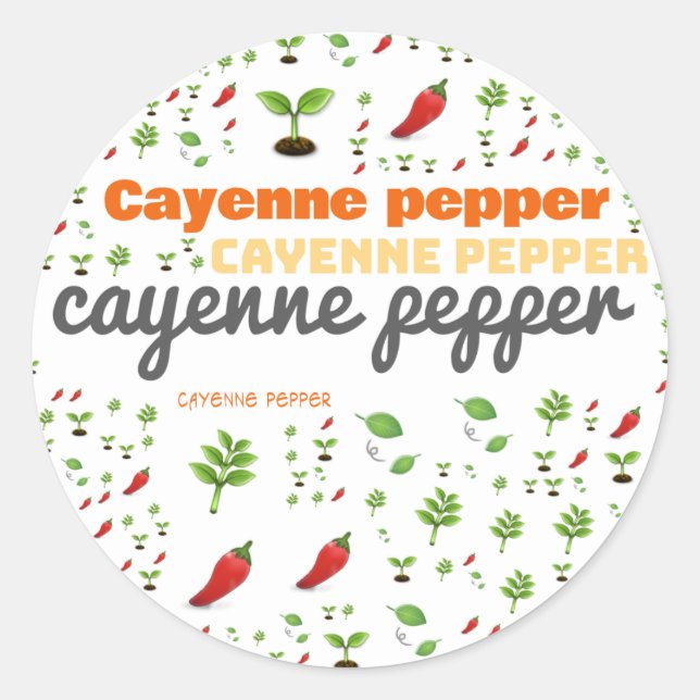 ETIQUETA HERB WORD - CAYENNE PEPPER (Anverso)