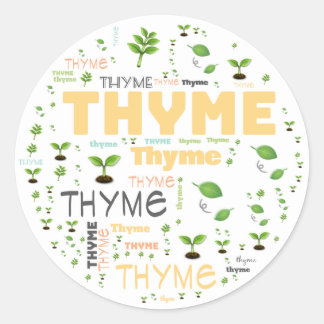 ETIQUETA HERB WORD THYME