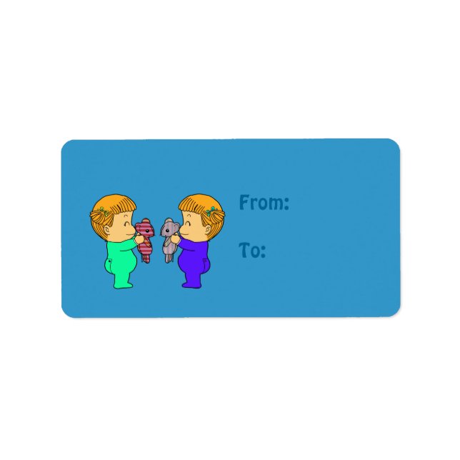 Etiqueta Hermanas de bebé (Frente)