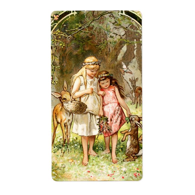 Etiqueta Hermann Vogel - Blancanieves y Rojo Rosa (Frente)