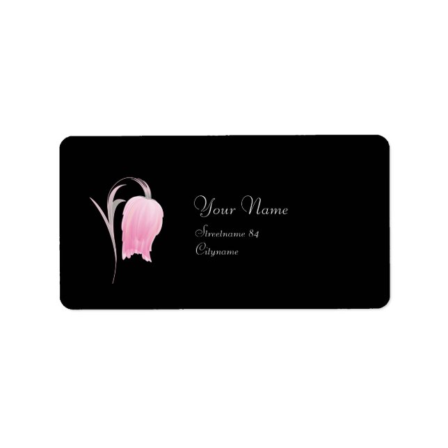 ETIQUETA HERMOSA FLORES DE ROSA (Frente)