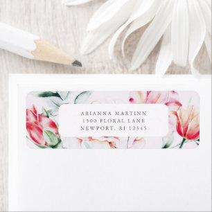 Etiqueta Hermosa Lavanda Muerta Morada Colorida Floral