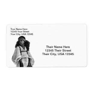 Etiqueta Hermoso Chica africano