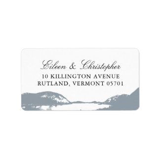 Etiqueta Hermoso lago Gray Mountain | BODA