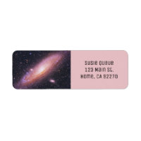 Hermoso universo de galaxia negra y malva