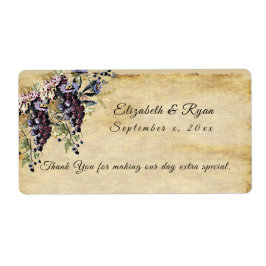 Etiqueta Hermoso viñedo, acuarela, Personalizado