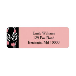 Etiqueta Hermoso Vino Floral Rosa