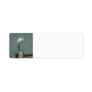 Etiqueta Heron sobre la arcilla