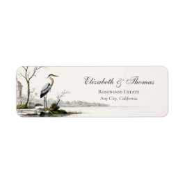 Etiqueta Heron Toile French Country Return Address Label