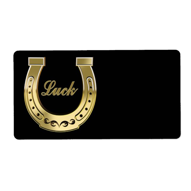 Etiqueta Herradura dorada (Frente)