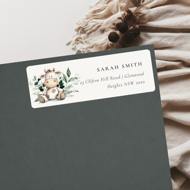 Etiqueta Hervidad de vaca de granja Pastel Niños Neutrales  (Subido por el creador)